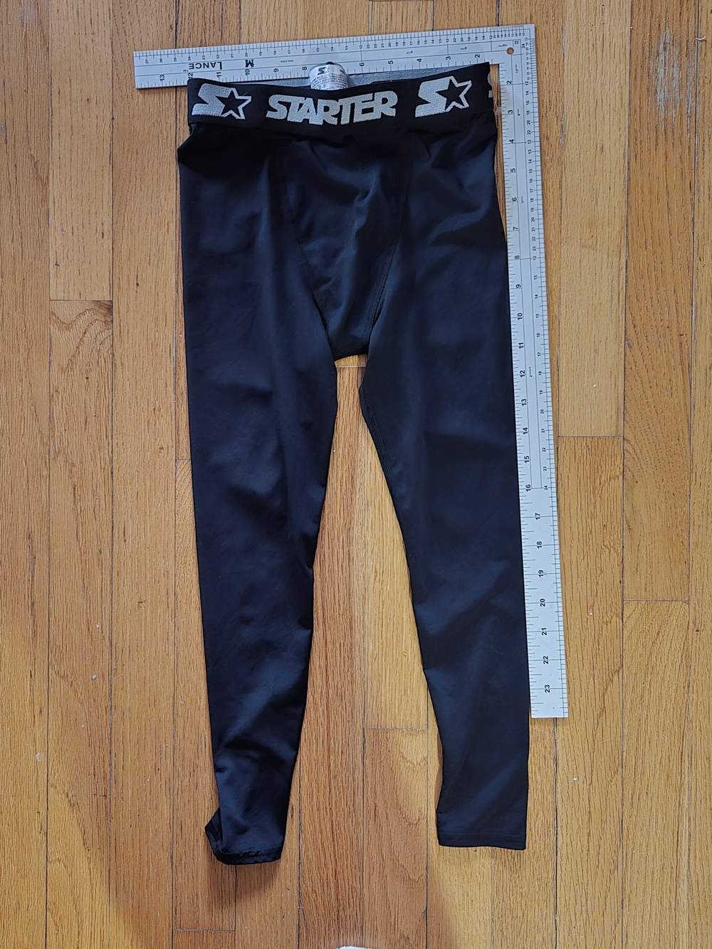 STARTER Black Waistband Logo Athletic Leggings